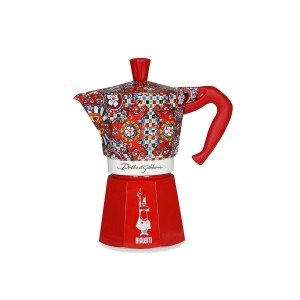 Italian Coffee Pot Bialetti MOKA D&G Silver Aluminium 6 Cups |  Cof...