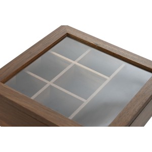 Box for Infusions Home ESPRIT Natural Crystal Acacia 20,5 x 20,5 x ...