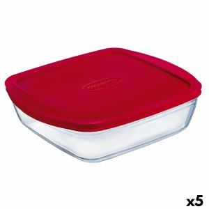 Rechteckige Lunchbox mit Deckel Ô Cuisine Cook&store Ocu Rot 2,5 L ...