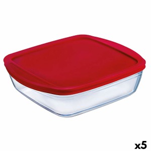 Viereckige Lunchbox mit Deckel Ô Cuisine Cook&store Ocu Rot 2,2 L 2...