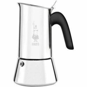 Italian Coffee Pot Bialetti NEW VENUS Silver Metal Stainless steel ...