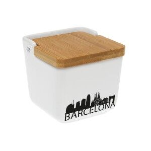 Salt and Pepper Shakers Versa Barcelona Ceramic 8,8 x 8,5 x 8,8 cm ...
