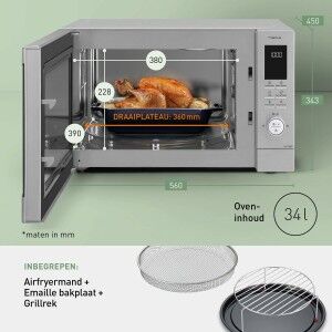 Micro-ondes avec Gril Panasonic NNCD88QSEPG 1300 W |  Micro-ondes  ...