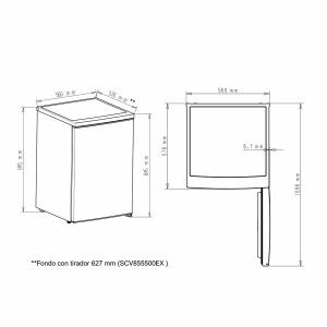 Gefrierschrank Aspes SCV855500EX 85 |  Kühl- und Gefrierschränke   ...