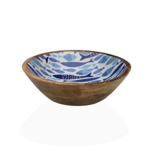 Salatschüssel Versa Bambus Mango-Holz 24 x 7 x 24 cm |  Brotdosen, ...
