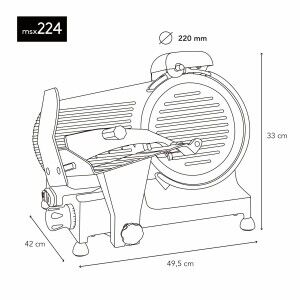 Meat Slicer Hkoenig Red