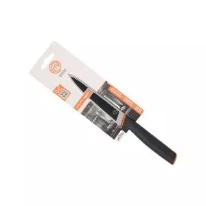 Kitchen Knife MasterChef Black Silver 13 cm Multi-use (24 Units) | ...