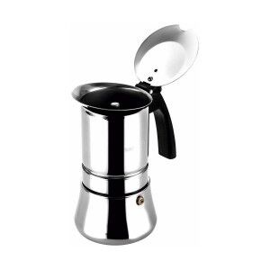 Italian Coffee Pot Fagor Stainless steel 18/10 10 Cups Black |  Cof...