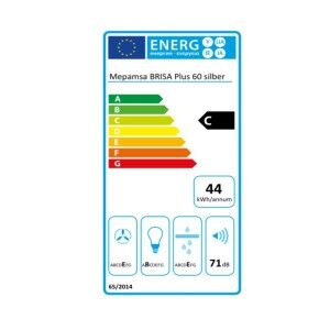 Konventioneller Rauchfang Mepamsa BRISA PLUS 60X 60 cm 180 m³/h C S...