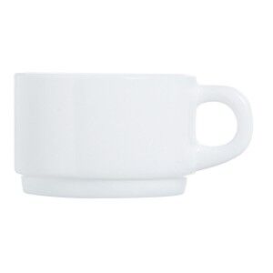 Set of Mugs Luminarc Apilable White 280 ml Stackable (6 Units) |  C...