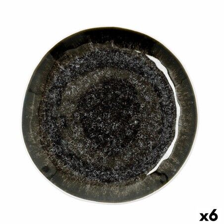 Flat Plate Bidasoa Elite Brown Ceramic Ø 26,5 cm (6 Units) |  Plate...