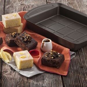 Rectangular Mould Pyrex Asimetria Black Metal 28 x 22 cm Rectangula...