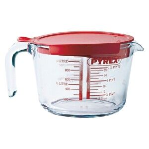 Measuring Jug Pyrex Classic Transparent Glass (1L) |  Glasses, cups...