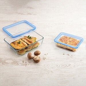 Lunchbox hermetisch Pyrex Pure Glass Durchsichtig Glas (2,6 L) (4 S...