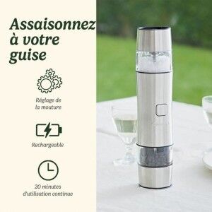 Pfeffermühle Cuisinart SG6SE Perlgrau aus Keramik Elektrisch |  Gew...