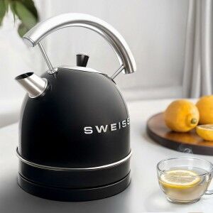 Wasserkocher Sweiss KTL9 Schwarz Edelstahl 2200 W 1,8 L |  Wasserko...