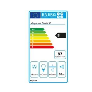 Konventioneller Rauchfang Mepamsa 320.0528.014 90 cm 740 m3/h 53 dB...
