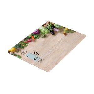 kitchen scale EDM 07527 Brown Wood 5 kg |  Kitchen scales   | Chef Up