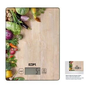 kitchen scale EDM 07527 Brown Wood 5 kg |  Kitchen scales   | Chef Up