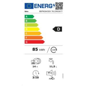 Geschirrspüler BEKO BDFN26430W Weiß 60 cm |  Weitere Küchengeräte  ...