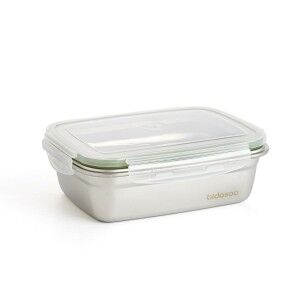 Lunchbox hermetisch Bidasoa Theo 19,5 x 14,5 x 8 cm 850 ml Silberfa...