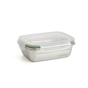 Lunchbox hermetisch Bidasoa Theo 17 x 13 x 6 cm 550 ml Silberfarben...