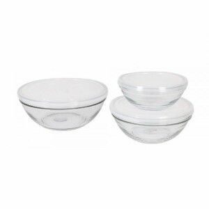 Set of bowls Duralex Lys With lid 3 Pieces (4 Units)  |  Plates, pl...
