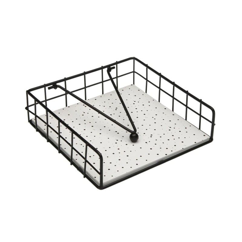 Porte-serviettes Versa SPECKLE Acier Bois MDF 18 x 7 x 18 cm |  Aut...