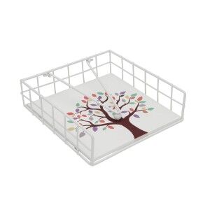 Napkin holder Versa TREE Steel MDF Wood 18 x 7 x 18 cm |  Other acc...