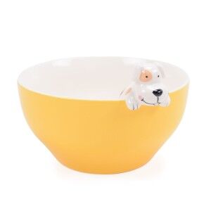 Bol Versa Jaune Porcelaine 16 X 9,7 X 14 CM Chien |  Assiettes, pla...