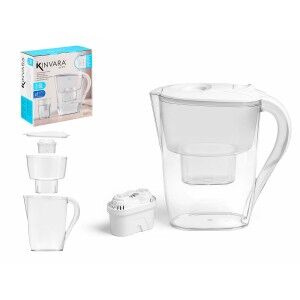 Filter-Karaffe Kinvara Weiß Durchsichtig ABS 2,6 L