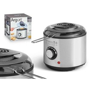 Friteuse Argon Noir Transparent Argenté 1 L 950 W