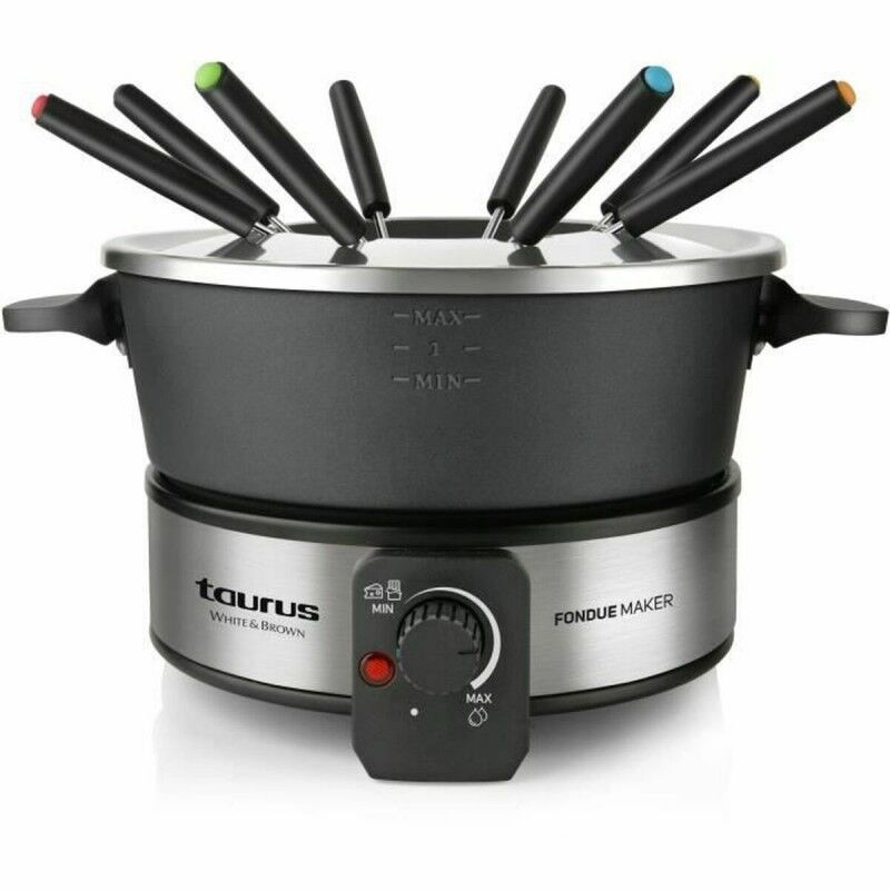 Fondue Taurus FF2 Black Silver 1000 W | Pancake makers and waffle ... Fondue Taurus FF2 Black Silver 1000 W | Pancake makers and waffle ...