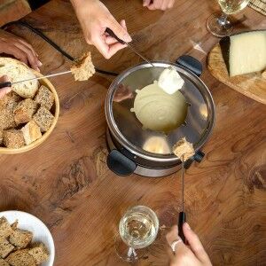Fondue Taurus FF2 Black Silver 1000 W |  Pancake makers and waffle ...