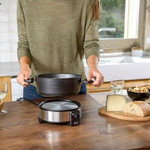 Fondue Taurus FF2 Noir Argenté 1000 W |  Crêpières et gaufriers   |...