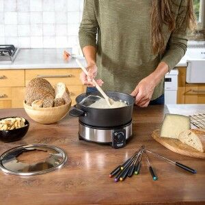 Fondue Taurus FF2 Black Silver 1000 W |  Pancake makers and waffle ...