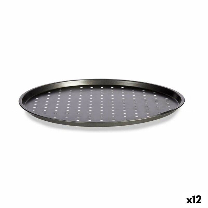 Moule à pizza Kinvara Gris Acier au carbone 33 x 1 x 33 cm (12 Unit...