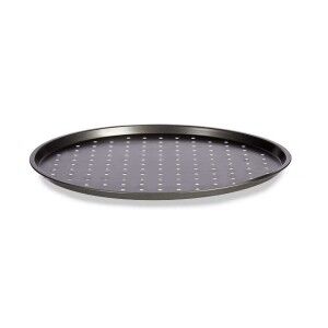 Pizza Mould Kinvara Grey Carbon steel 33 x 1 x 33 cm (12 Units) |  ...