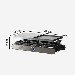 Grill Black & Decker BXFC1400E 1400 W |  Grills and griddles   | Ch...