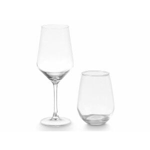 Glass and Wine Glass Set Vivalto (8 Pieces) (2 Units) |  Glasses, c...