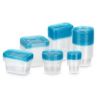 Set of lunch boxes Leknes Blue Green polypropylene 50 Pieces (4 Uni...
