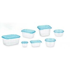 Set of lunch boxes Leknes Blue Green polypropylene 50 Pieces (4 Uni...