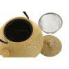 Théière Home ESPRIT Jaune Turquoise Acier inoxydable Fer 1,2 L (2 U...