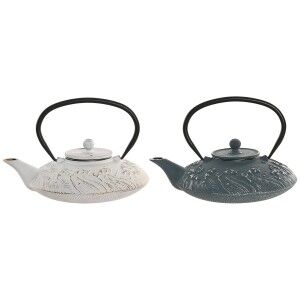 Teapot Home ESPRIT Blue White Stainless steel Iron 800 ml (2 Units)...