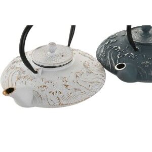 Teapot Home ESPRIT Blue White Stainless steel Iron 800 ml (2 Units)...