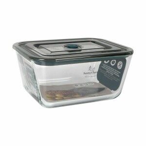 Hermetic Lunch Box Santa Clara Grey 3 L Rectangular (4 Units) |  Lu...