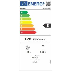 Refrigerator Hisense RT267D4AWE 143 White 206 L |  Refrigerators an...