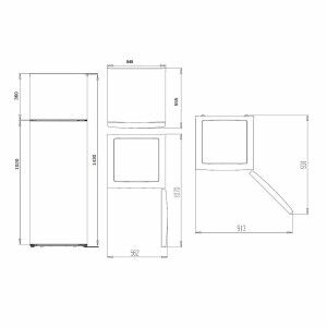 Combined Refrigerator Aspes AF145503E  143 206 L White |  Refrigera...