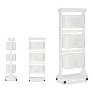 Gemüsewagen Kinvara TP-749 Weiß Polypropylen Kunststoff 33 x 112 x ...