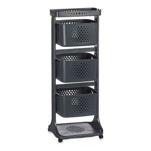 Gemüsewagen Kinvara Anthrazit Polypropylen Kunststoff 33 x 11,2 x 4...